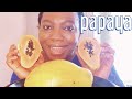 Tropical Papaya Fruit Mukbang Tropical Exotic Fruit Mukbang Eating Show