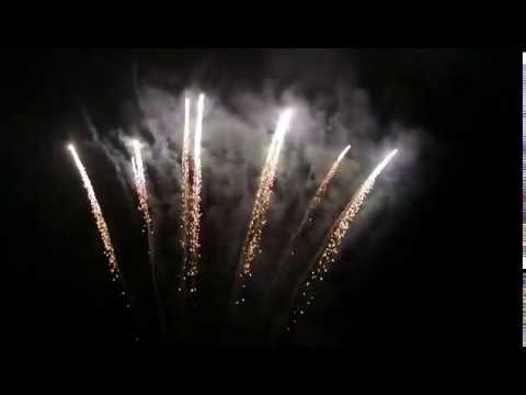 100 Shots 20mm White Wave, Golden Glittering Comets BC100F6