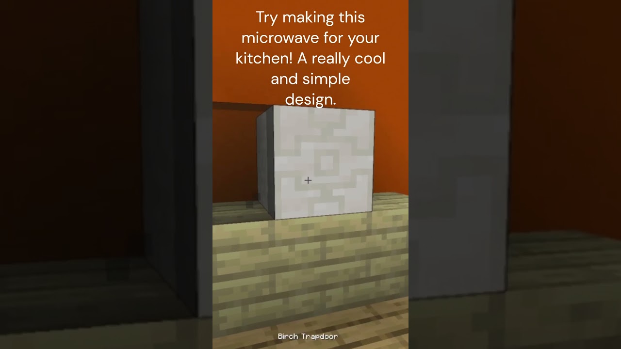 How to MAKE A MICROWAVE in MINECRAFT #shorts #minecraft #minecrafttipsandtricks