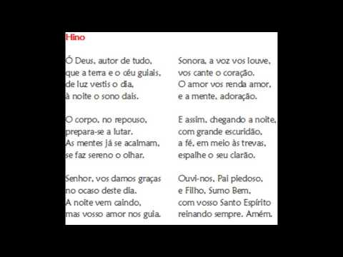 Ó Deus Autor de Tudo I Semana I véspera