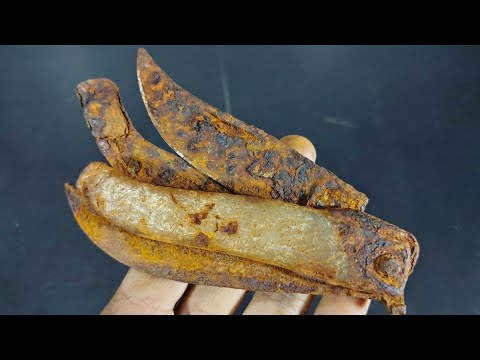 INSANE Rusty Double-Blade Knife Restoration | You Won’t Believe the Result!