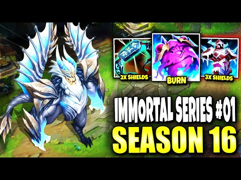 New Season 16 Immortal Series Ep #01 - IMMORTAL GALIO BUILD IS BACK IN TOP LANE 💀💀 | s16 Gameplay