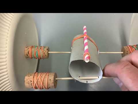 Aufziehbares Auto einfach selber machen