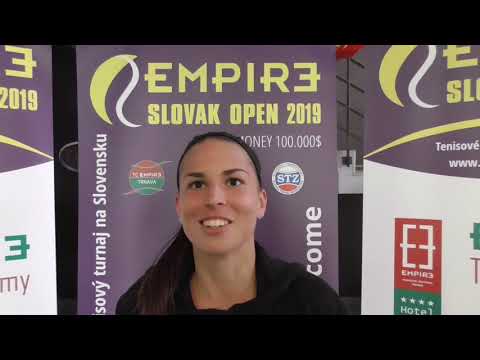 EMPIRE Slovak Open 2019: 1QR, Chantal SKAMLOVA (SVK) - Kimberley ZIMMERMANN (BEL) 2-6 4-6