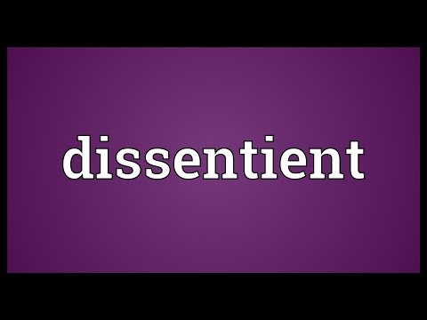 Dissentient Meaning