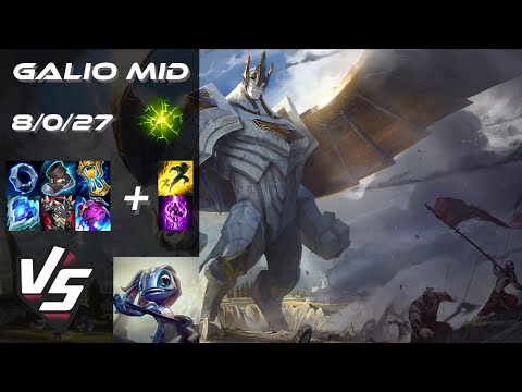 MID Galio vs Fizz - EU Grandmaster Patch 14.14