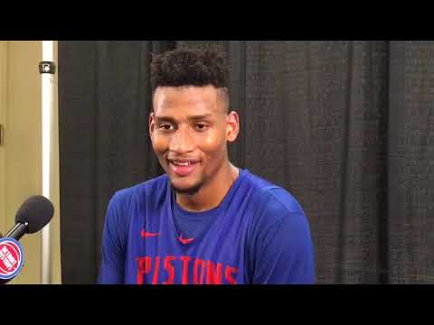 Duke forward Javin DeLaurier works out for Pistons