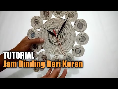  Cara  Membuat  Kerajinan Tangan Jam  Dinding  Dari  Koran  Full 