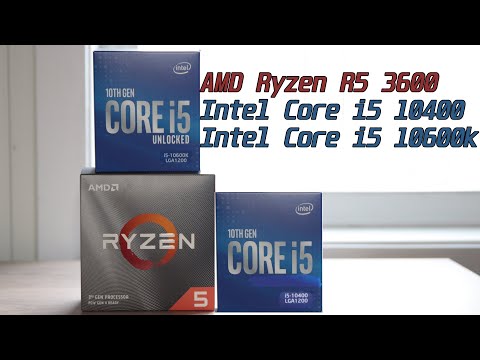 Best six core gaming cpu| Intel i5 10400 vs Intel i5 10600k vs AMD Ryzen R5 3600