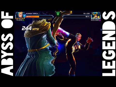 Human Torch Can Solo Abyss Loki without Boosts or Suicides
