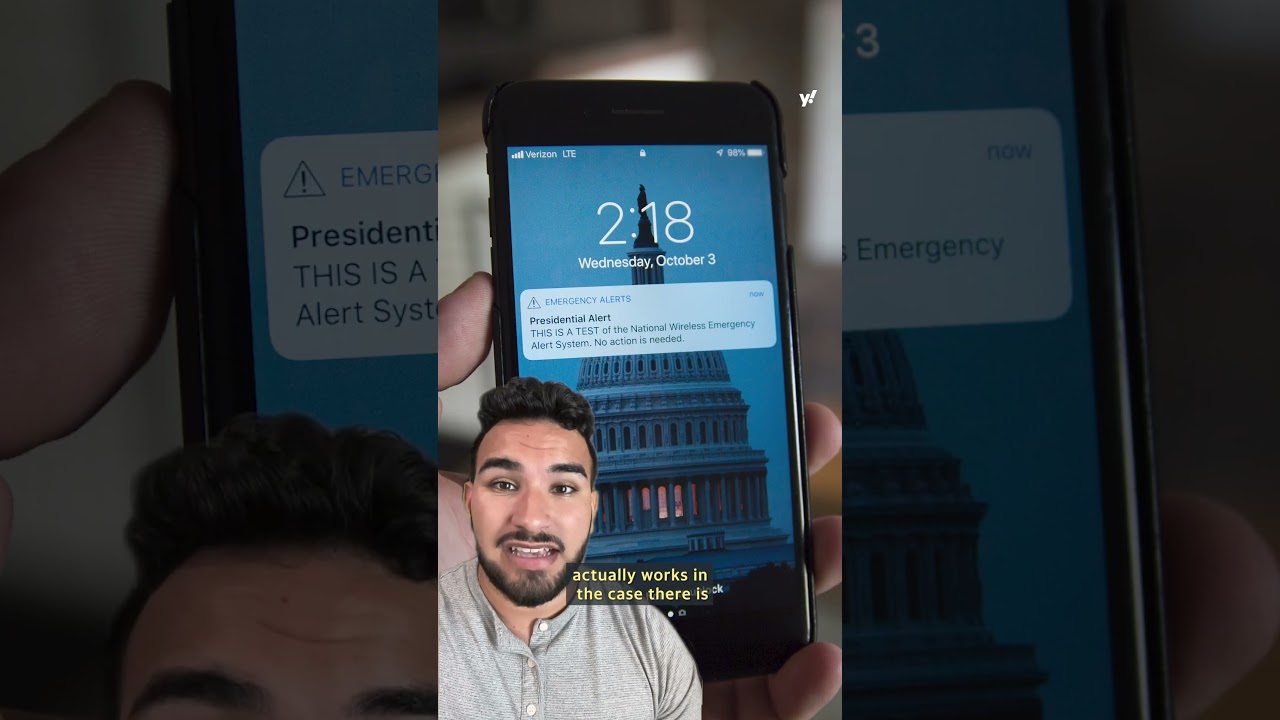 Emergency alert system to be tested October 4 on all phones, radio, and TVs in the U.S. #shorts