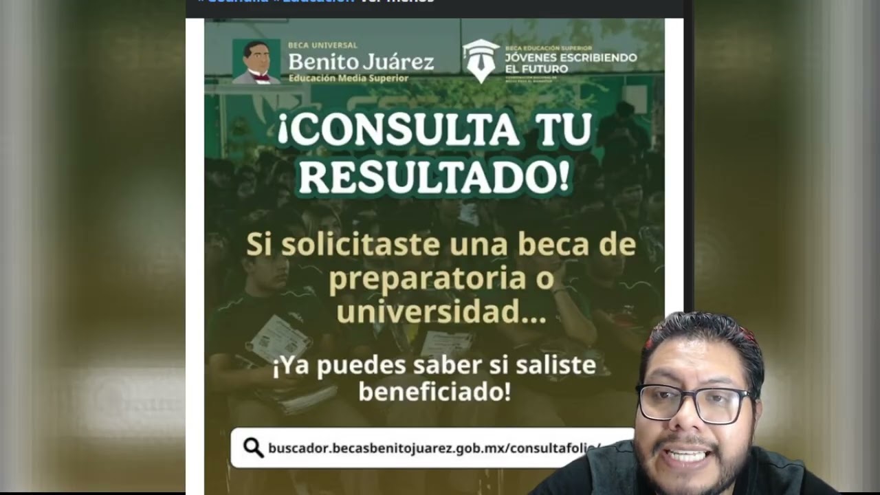 alumno ¡YA PUEDES CONSULTAR! si recibiras la beca benito juarez o jovenes escribiendo el futuro