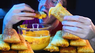 SPICY CHEESE SAUCE DEEP FRIED HOT POCKET PARTY !!!  *ASMR NO TALKING* | NOMNOMSAMMIEBOY