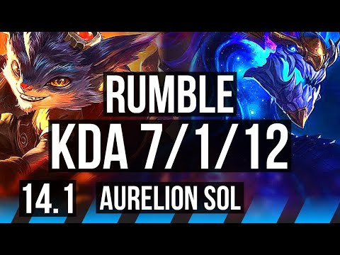 RUMBLE vs AURELION SOL (MID) | 7/1/12, Dominating | NA Diamond | 14.1