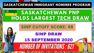 Saskatchewan PNP Conducts Largest Tech Draw | 621 Invitations |SINP Draw 15 September 20