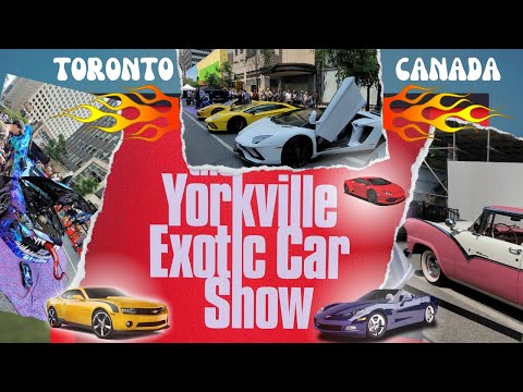 Yorkville Exotic Car Show: O Evento dos Sonhos para os Amantes de Carros. Toronto. Car Show 2023