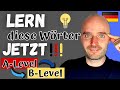 B Level Wortschatz B1 B2 Learn German Deutsch Lernen