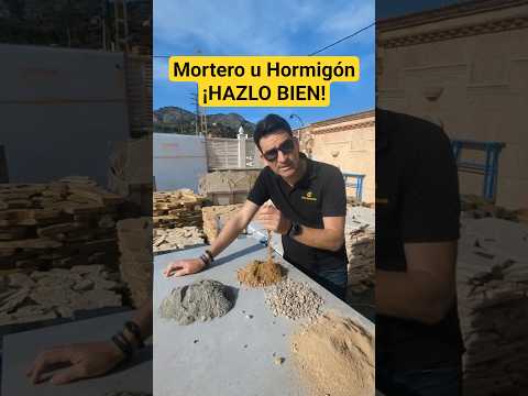 ¡Ojo con la mezcla! Mortero y hormigón no son lo mismo🚫 #mortero #hormigón #mezclas
