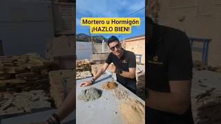 ¡Ojo con la mezcla! Mortero y hormigón no son lo mismo🚫 #mortero #hormigón #mezclas