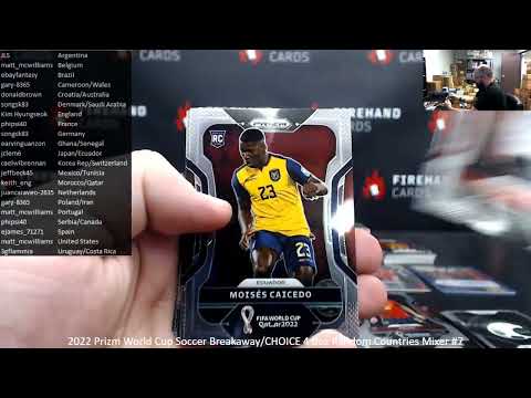 12/3/2022 2022 Prizm World Cup Soccer Breakaway/CHOICE 4 Box Random Countries Mixer #7