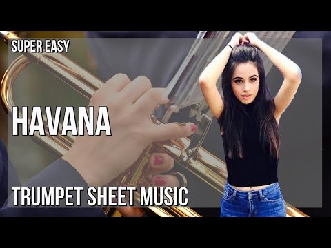 SUPER EASY Trumpet Sheet Music: How to play Havana  by Camila Cabello