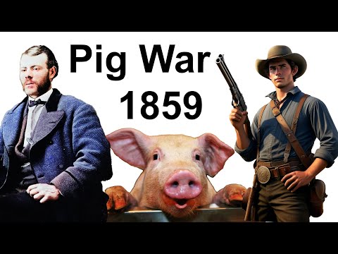 The pig war of 1859 for San Juan Islands