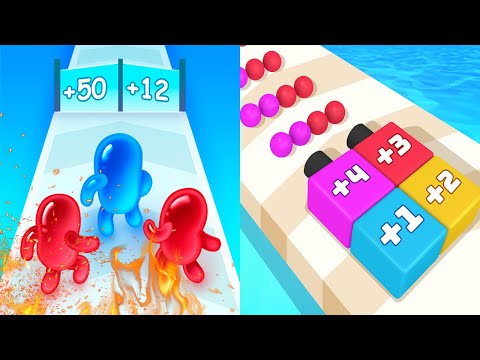 ⭐Play Games 24+ Level Up Sticky Numbers vs Join Blob Clash All Levels Satisfying Game