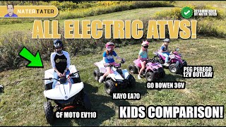 ✅ The Best Electric ATV for Kids - Comparison Review - 12v 36v 48v Lithium Kayo EA70 CFMoto EV110
