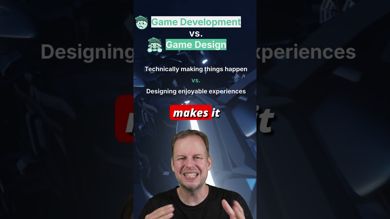 Game Development vs. Game Design #gaming #gamedev #indiedev