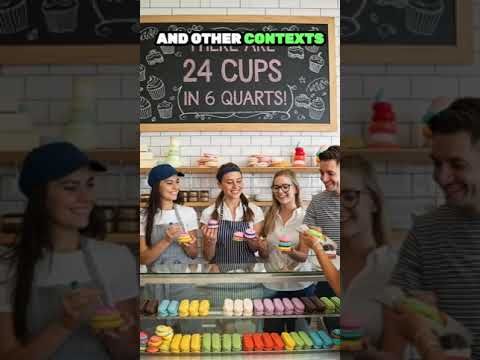 6クォートは何カップですか？ (How many cups are in 6 quarts?)