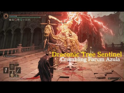 Draconic Tree Sentinel vs. Hand of Malenia | Crumbling Farum Azula Boss - Elden Ring