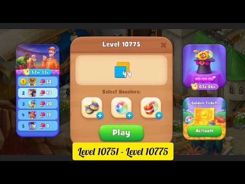 Gardenscapes ( Level 10751 - Level 10775 ) - All Puzzles - Gameplay PART - 480