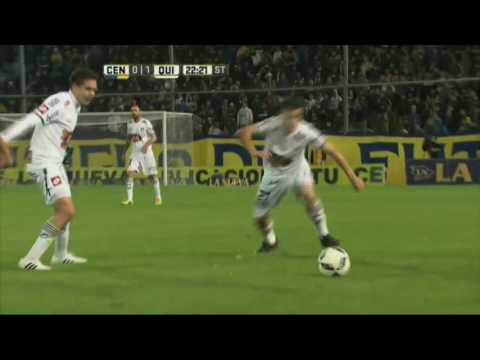 Se lo perdió abajo del arco. Central 0 Quilmes 1. Fecha 15. Primera División 2016