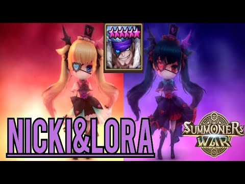 Nicki+Lora Easy Win in RTA in (summoners war)