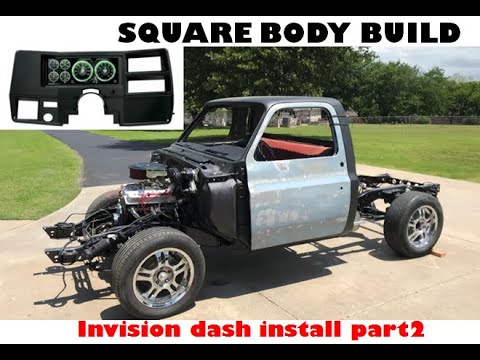C10 Square Body build. Autometer Invision LCD dash! Part 2
