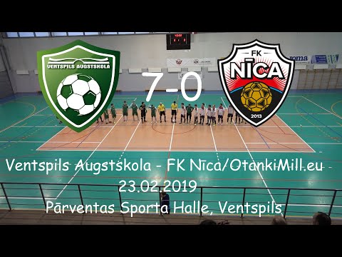 Ventspils Augstskola - FK Nīca/OtankiMill.eu [LTFA 1.Liga 2018/19] Highlights 23.02.2019