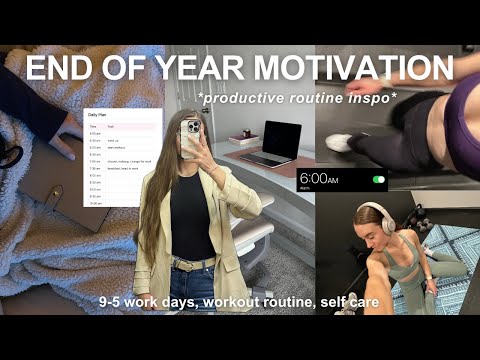 end-of-year PRODUCTIVE ROUTINE: changing my life before 2026, locking in, & work days in my life
