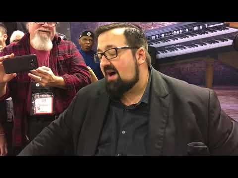 Joey DeFrancesco with Peppe Moralla at The NAMM Show 2018.