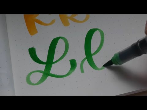 Calligraphy Alphabet A-Z | Real Time Beginner Brush Lettering Tutorial