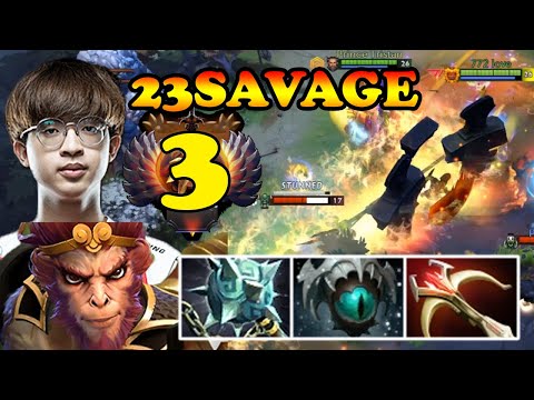 23SAVAGE ROAD TO #1 SEA MONKEY KING GLEIPNIR CREATIVE BUILD BEST OF SEA CARRIES | DOTA2ORBS
