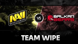 Team wipe by Na'Vi vs  Balkan Bears Corleone @ESL One Qualifier Europe