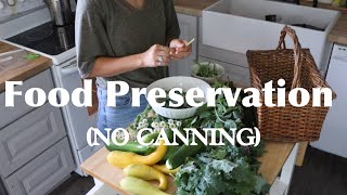 Easiest ways to preserve food !! (No canning) how to freeze fresh vegetables ways to use dried herbs