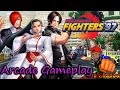 PS4 Jugando Kof 97 Arcade Sacred Treasures Chizuru Kyo Iori Gameplay