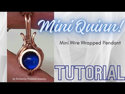 Make this cute, easy Mini Wire Wrapped Pendant!  Step by step wire wrapping tutorial!