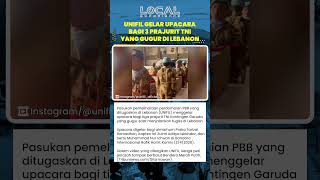 UNIFIL Gelar Upacara bagi 3 Prajurit TNI yang Gugur karena Serangan Israel di Lebanon