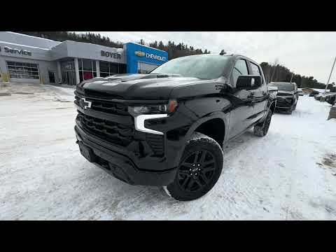 2026 Chevrolet Silverado 1500 Crew Cab Short Box 4-Wheel Drive LT Trail Boss in Black for sale at Boyer Chevrolet Buick GMC Bancroft in Bancroft, ON