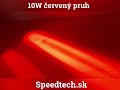 Výstražné LED světlo na vysokozdvižný vozík - 10W LED červený pruh 9-80V (72x82x66mm) - Video Youtube