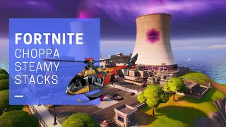 FORTNITE: Land A Choppa At The Bottom Of Steamy Stacks (NO COMMENTARY)