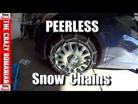 How to install Peerless Snow chains on a CAR
