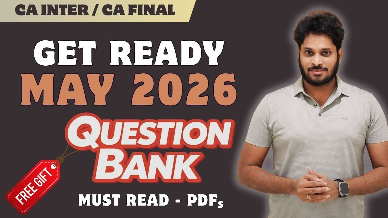 Free PDFs Updated for May 2026 Exams | CA Inter and CA Final May 2026 Exams